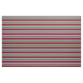 Tissu Vert de mer, rouge foncé, Fuchsia et teintée Tan (Fat Quarter)