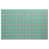 Tissu Vert de Seafoam et plaid Girly fuchsia (Fat Quarter)