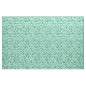 Tissu Vert de VÉNUS DE MER + Rougissent les échelles de (Yard)