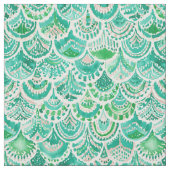Tissu Vert de VÉNUS DE MER + Rougissent les échelles de (Échantillon)