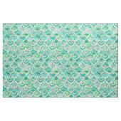 Tissu Vert de VÉNUS DE MER + Rougissent les échelles de (Fat Quarter)