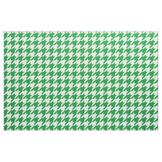 Tissu vert et blanc de pied-de-poule (Yard)
