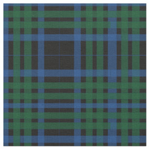 Tissu vert et bleu de motif de plaid
