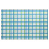 Tissu Vert et bleu de plaid de Madras (Yard)
