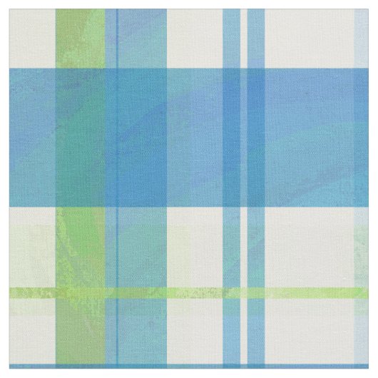 Tissu Vert et bleu de plaid de Madras (Fermer)