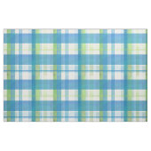 Tissu Vert et bleu de plaid de Madras (Fat Quarter)