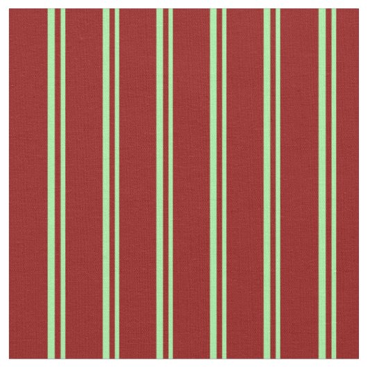 Tissu Vert et rouge foncé Motif des rayures (Fermer)