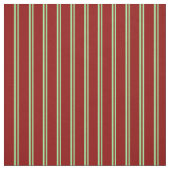 Tissu Vert et rouge foncé Motif des rayures (Échantillon)