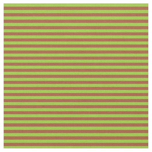 Tissu Vert et Sienna Motif rayé (Fermer)