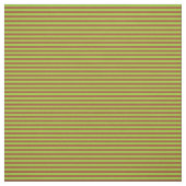 Tissu Vert et Sienna Motif rayé (Échantillon)