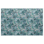 Tissu Vert et Turquoise Feuilles Morris (Yard)