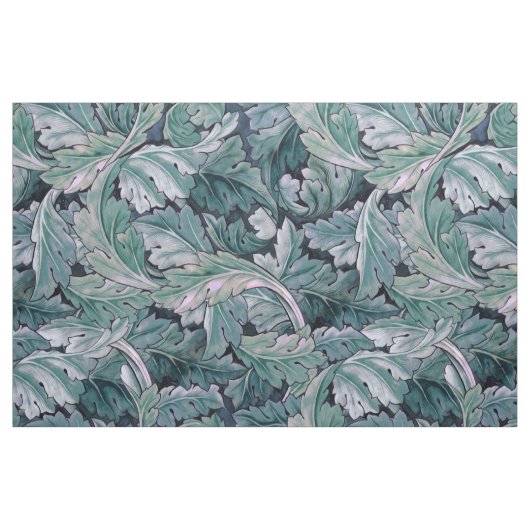 Tissu Vert et Turquoise Feuilles Morris (Fat Quarter)