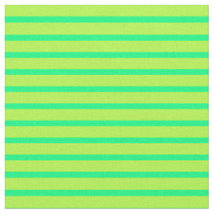 Tissu Vert et vert clair Lignes/Grandes Motifs