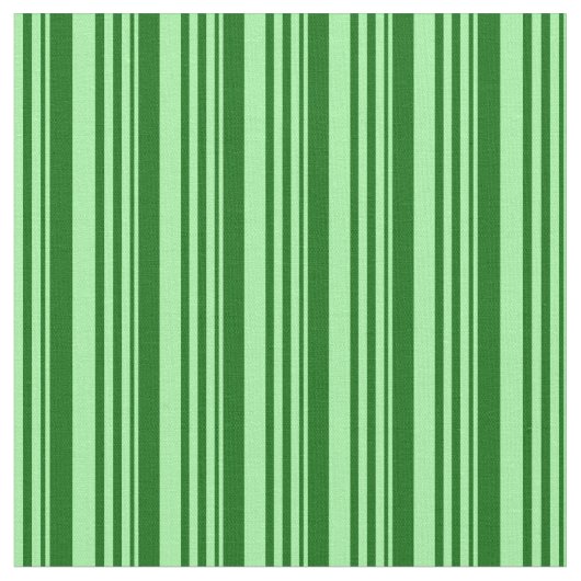 Tissu Vert et vert foncé Motif de rayures (Fermer)