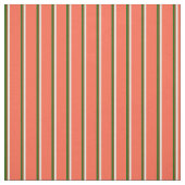 Tissu Vert foncé, Brown, beige et rouge (Échantillon)