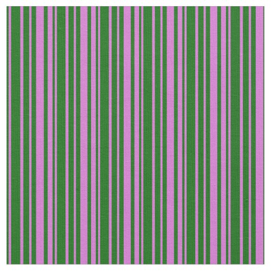 Tissu Vert foncé et Motif rayé orchidée (Fermer)