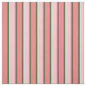 Tissu Vert foncé, gris foncé, corail clair, rose et blan (Échantillon)