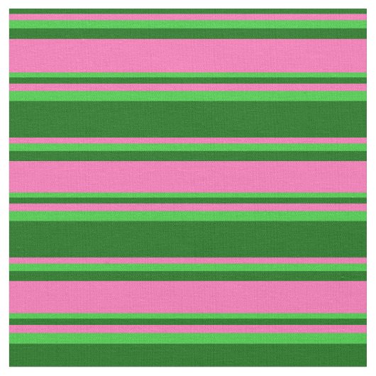 Tissu Vert foncé, rose chaud et vert citron (Fermer)