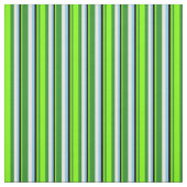 Tissu Vert Forêt, Chartreuse, Noir, Ciel Bleu & Blanc (Échantillon)
