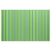 Tissu Vert Forêt, Chartreuse, Noir, Ciel Bleu & Blanc (Fat Quarter)