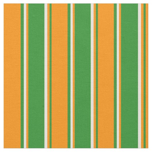 Tissu Vert forêt, orange foncé et beige (Fermer)