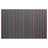 Tissu Vert forêt, rose profond, bleu clair et lignes noi (Fat Quarter)