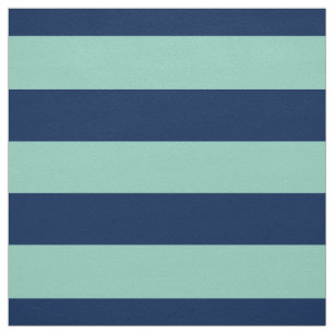 Tissu Vert géométrique de Seafoam et rayures de marine