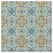 Tissu Vert gris Turquoise bleu ocre Hip Orient Bali Art (Fermer)