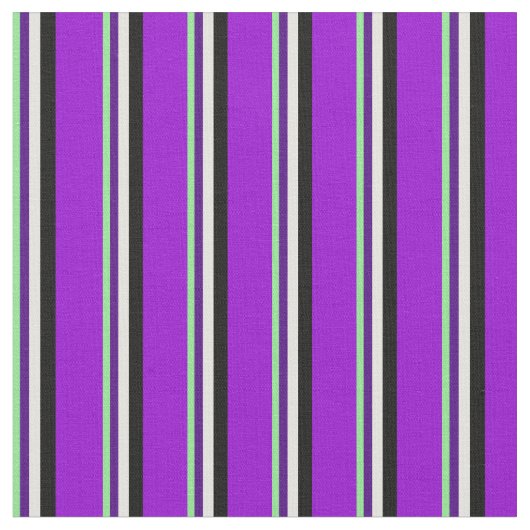 Tissu Vert, Indigo, Jaune clair, Noir & Violet foncé (Fermer)