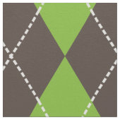 Tissu vert Jacquard. (Détail)