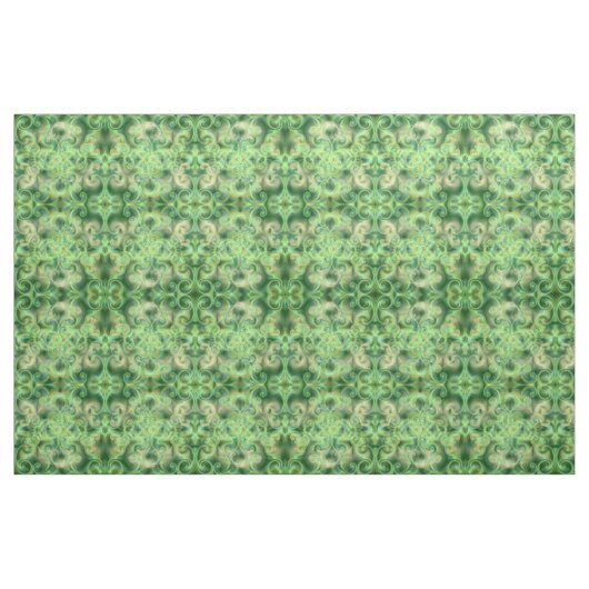 tissu vert, maison colorée textile belle (Fat Quarter)