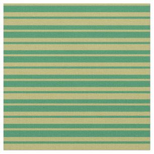 Tissu Vert mer et Motif kaki foncé