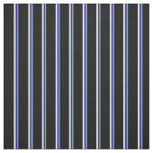 Tissu Vert mer foncée, bleu, beige et lignes noires (Échantillon)