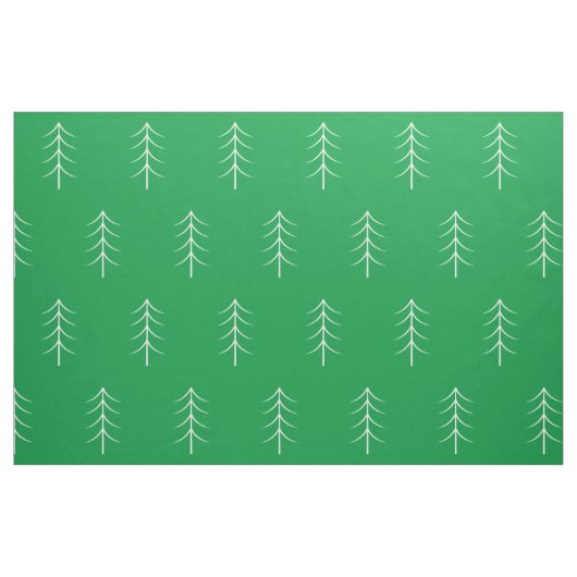 Tissu vert minimaliste Pine Tree (Fat Quarter)