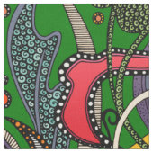 Tissu Vert MINNIE (Fermer)