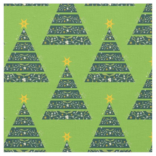Tissu vert mistletoe des arbres de Noël (Fermer)
