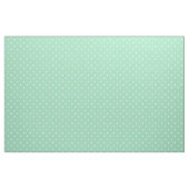 Tissu vert mousse de mer avec points Pois blancs (Fat Quarter)