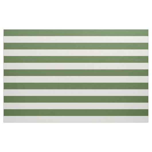 Tissu Vert mousse et ivoire rayures de 6,53 cm (Yard)