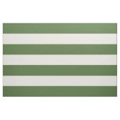 Tissu Vert mousse et ivoire rayures de 6,53 cm (Fat Quarter)