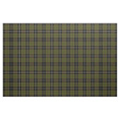 Tissu Vert O.D. chaud plaid blanc, bande noire (Fat Quarter)