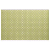 Tissu vert olive avec points Pois blancs (Fat Quarter)