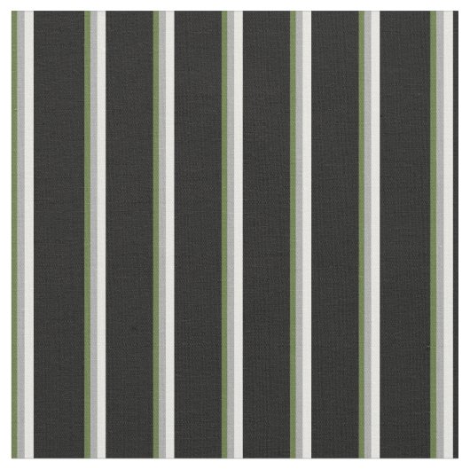 Tissu Vert olive foncé, gris foncé, blanc et noir (Fermer)
