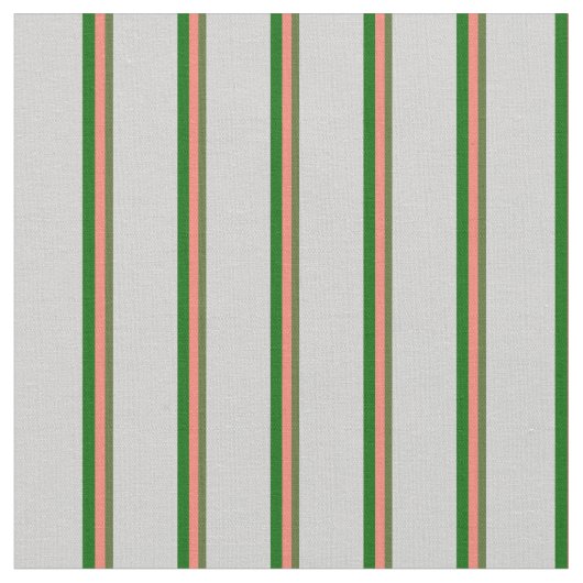 Tissu Vert olive foncé, Saumon, Vert foncé et gris clair (Fermer)