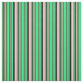 Tissu Vert olive foncé, Vert, Noir et Rose clair (Échantillon)