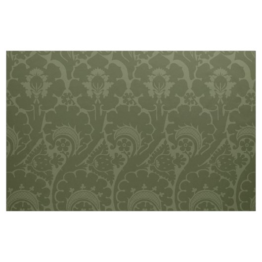 Tissu Vert olive Renaissance Floral (Fat Quarter)