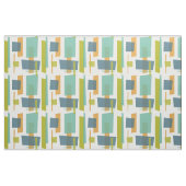 Tissu Vert orange Bleu Rectangles Abstraites Retro Patte (Fat Quarter)