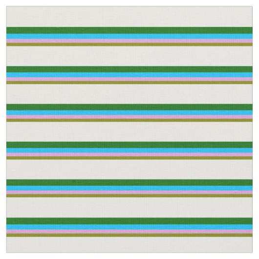 Tissu Vert, prune, bleu ciel profond, vert foncé et blan (Fermer)