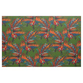 Tissu vert rose coq (Fat Quarter)
