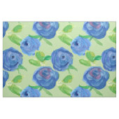 Tissu Vert Rose d'aquarelle bleu Indigo (Fat Quarter)