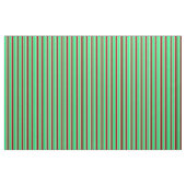Tissu Vert, rouge foncé et Motif jaune clair (Yard)